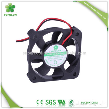 50x50x10mm 12v dc exhaust fan, low noise toyon axial fan, 50mm electric fan